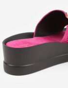 vices Papuci Fucsia Decupați cu Detaliu Metalic cu Talpă Pană Gleorine
