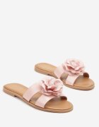 vices Papuci Roz cu Floare 3D Kovienna