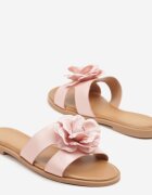 vices Papuci Roz cu Floare 3D Kovienna
