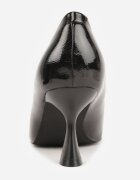 vices Pompe Negre Elegante cu toc Clepsidră cu Branț din Piele Dedvire