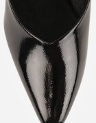 vices Pompe Negre Elegante cu toc Clepsidră cu Branț din Piele Dedvire