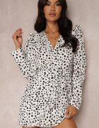 vices Rochie Alb-Negru Calinome