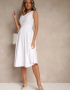 vices Rochie Albă Basic cu croială evazată Tolaneia