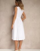 vices Rochie Albă Basic cu croială evazată Tolaneia