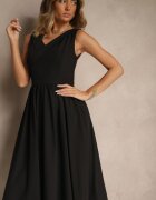 vices Rochie Basic Neagră cu croială evazată Tolaneia