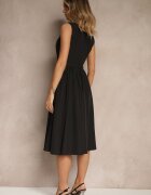 vices Rochie Basic Neagră cu croială evazată Tolaneia