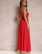 vices Rochie de Cocktail Roșie Clop Cu legătură la spate Malori