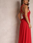 vices Rochie de Cocktail Roșie Clop Cu legătură la spate Malori