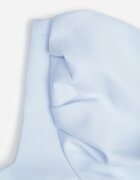 vices Rochie de seară cu croială dreaptă cu bufante și crăpătură pe picior Haza Albastră