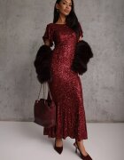 vices Rochie de seară cu paiete și mâneci fluture Ellinor Bordo