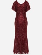 vices Rochie de seară cu paiete și mâneci fluture Ellinor Bordo