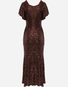 vices Rochie de seară cu paiete și mâneci fluture Ellinor Maro