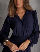 vices Rochie Granat Tip cămașă Cu volan În stil rustic Arivite