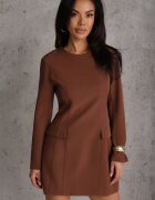 vices Rochie Maro Trapez cu o croială elegantă decorată cu imitație de buzunare Agats