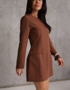 vices Rochie Maro Trapez cu o croială elegantă decorată cu imitație de buzunare Agats