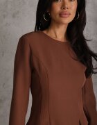 vices Rochie Maro Trapez cu o croială elegantă decorată cu imitație de buzunare Agats
