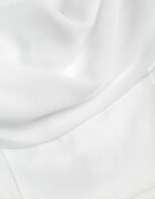 vices Rochie Mini Albă Mulată cu Șliț pe Picior și Fermoar Siendalice