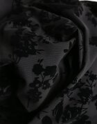 vices Rochie Neagră De Cocktail din Plasă cu Model de Catifea Fyreleva