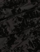 vices Rochie Neagră Elegantă Off Shoulder cu Model Floral din Velur Adrakharei
