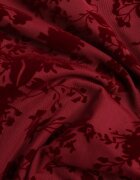vices Rochie Roșie Bodycon cu plasă decorată cu model floral Rivita