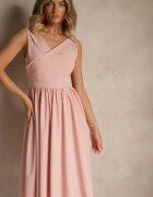 vices Rochie Roz Basic cu croi evazat Tolaneia