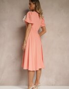 vices Rochie Roz Cloș Decorată cu Floare 3D Detașabilă Koleira