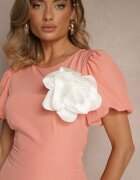 vices Rochie Roz Cloș Decorată cu Floare 3D Detașabilă Koleira
