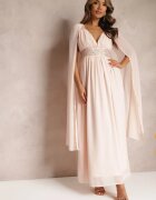 vices Rochie Roz Maxi cu croi evazat Decorată cu paiete cu bretele late Nedilva