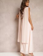 vices Rochie Roz Maxi cu croi evazat Decorată cu paiete cu bretele late Nedilva