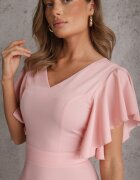 vices Rochie Rozalie cu croială evazată cu volane Bouchard