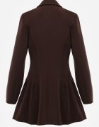 vices Rochie-sacou cloș maro cu umeri întăriți Ilarita