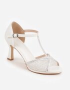 vices Sandale Albe pe toc stiletto clepsidră cu zirconii Folaniva