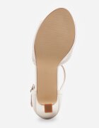 vices Sandale Albe pe toc stiletto clepsidră cu zirconii Folaniva