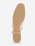 vices Sandale Albe Slingback cu Branț din Piele Naturală Sovritia