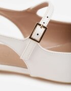 vices Sandale Albe Slingback cu Branț din Piele Naturală Sovritia
