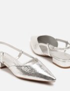 vices Sandale Argintii tip Slingback Nilessea