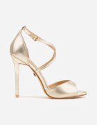 vices Sandale aurii cu toc stiletto decorate cu barete Dorotina