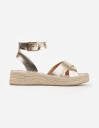 vices Sandale Aurii împletite stil Boho cu barete în formă de X Nahmala