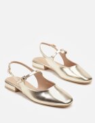 vices Sandale Aurii Slingback cu Branț din Piele Naturală Sovritia