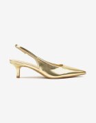 vices Sandale Aurii Slingback cu toc tip rățușcă Kovirida