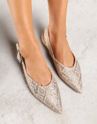 vices Sandale Aurii Tip Slingback cu Branț din Piele Naturală Rallora