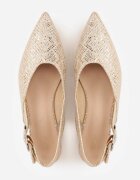 vices Sandale Aurii Tip Slingback cu Branț din Piele Naturală Rallora