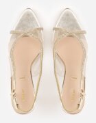 vices Sandale Auriu cu toc stiletto cu barete cu zirconii Ovilira