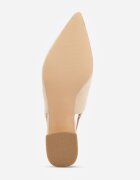 vices Sandale Bej cu toc gros Slingback cu branț din piele Vevoline