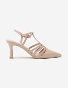 vices Sandale bej cu toc tip stiletto Tirenella