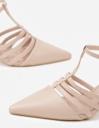 vices Sandale bej cu toc tip stiletto Tirenella