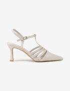 vices Sandale bej deschis cu toc stiletto Tirenella