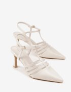 vices Sandale bej deschis cu toc stiletto Tirenella