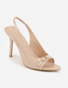vices Sandale Bej închis Lăcuite cu toc stiletto Slingback cu Cataramă Metalică Armonie