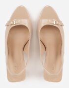 vices Sandale Bej închis Lăcuite cu toc stiletto Slingback cu Cataramă Metalică Armonie